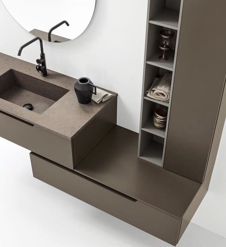 Tall Bathroom Storage Tower